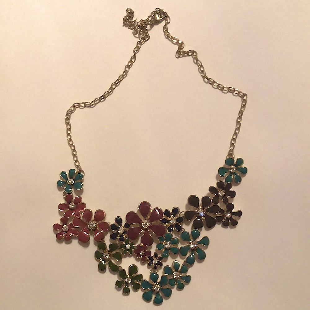 Floral Bib Necklace